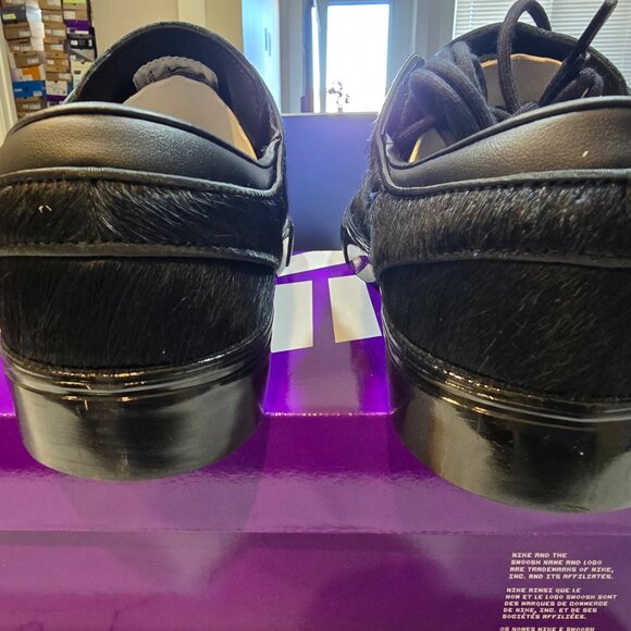 NIKE SB Zoom Janoski OG+ Skate HF3060-001 Triple Black Pony Hair 2025 MENS 10 - Picture 7 of 10